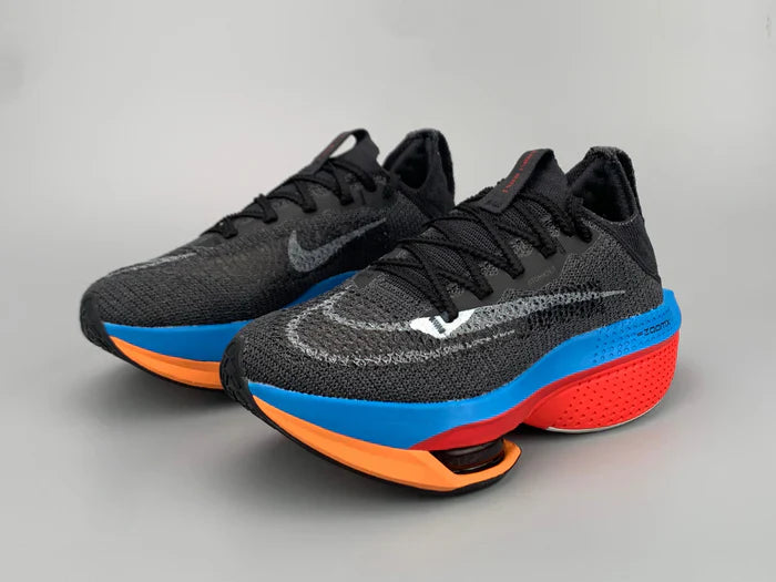 Nike Air ZoomX Alphafly Next 2 - Preto/Azul/Laranja