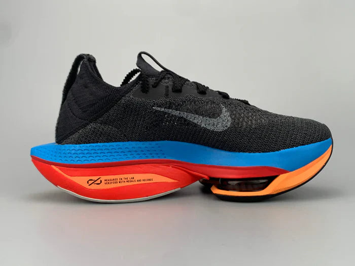 Nike Air ZoomX Alphafly Next 2 - Preto/Azul/Laranja