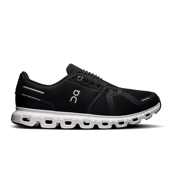 Tênis On Running Cloud 6 Masculino Preto e Branco