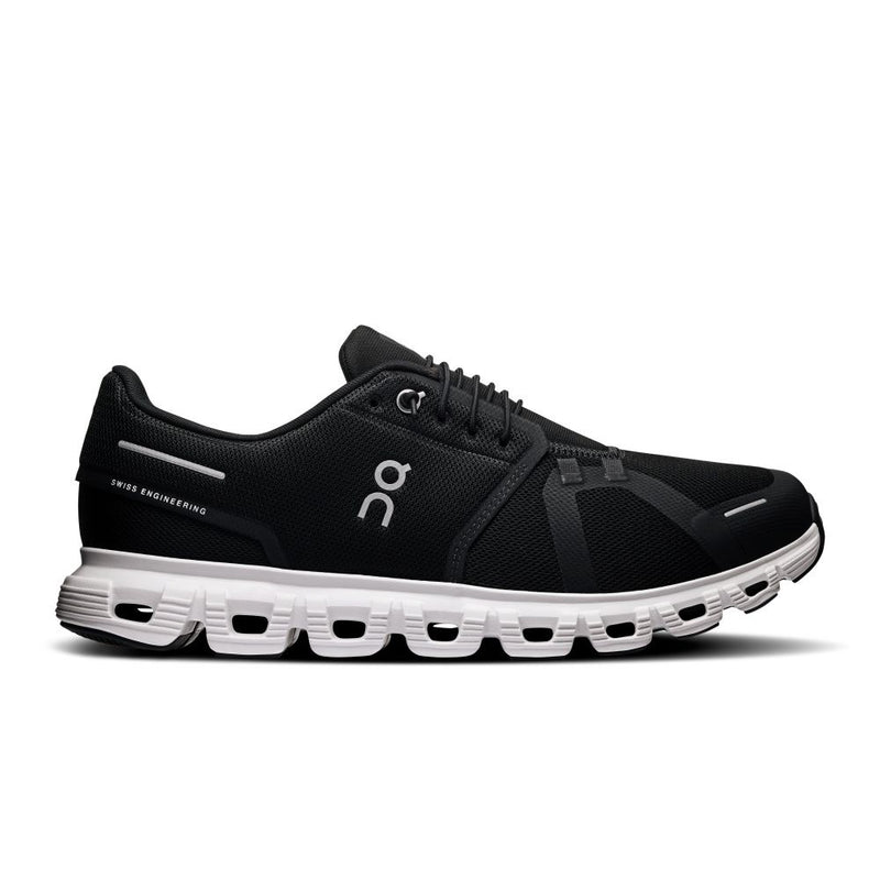 Tênis On Running Cloud 6 Masculino Preto e Branco